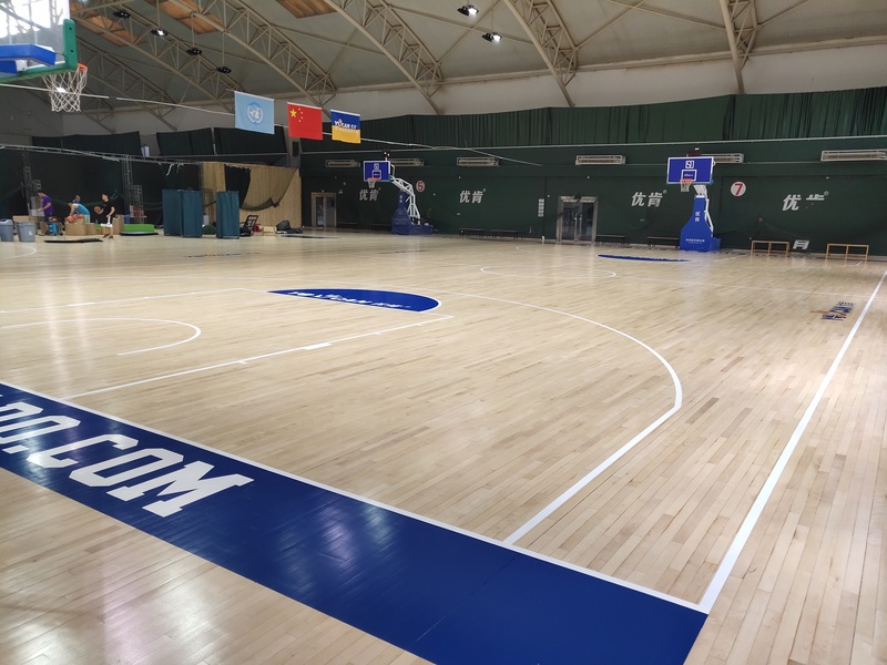 體育場館木地板翻新案例 體育場館木地板翻新案例